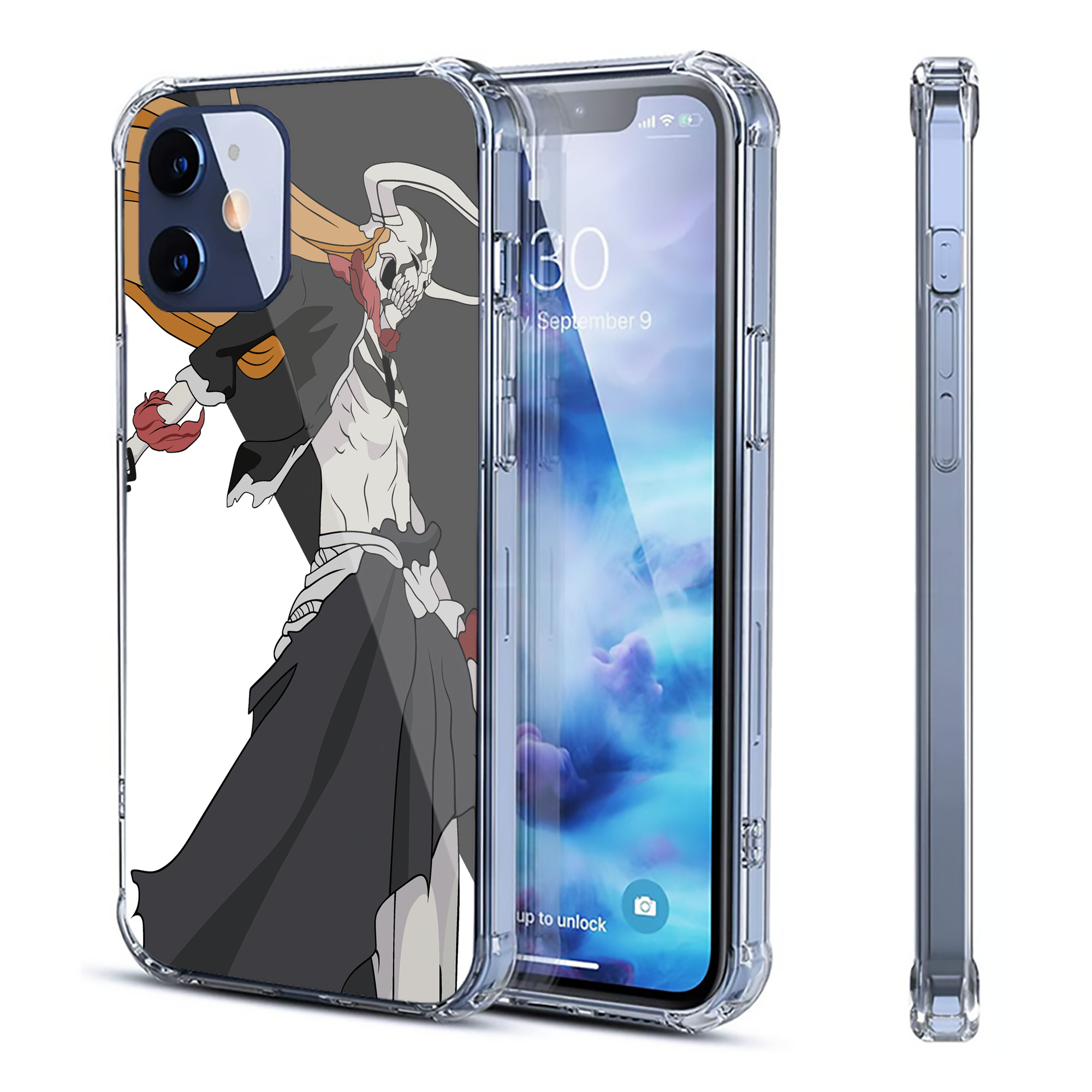 （画像用） ブリーチ BLEACH 【iPhone 12シリーズ対応】透明スマホケース（クリアソフトケース）
